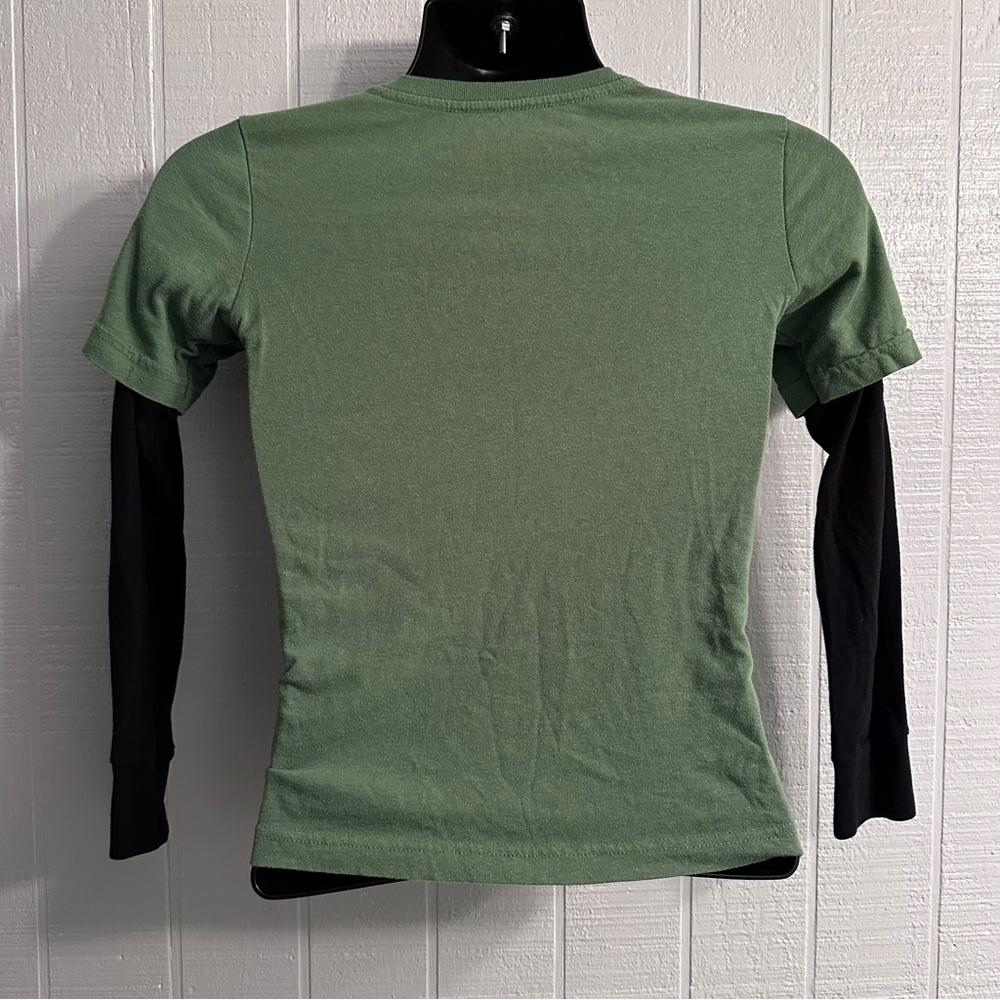 Youth Tony Hawk Long Sleeve T-Shirt Green Black Camo Camouflage Army - Picture 2 of 3